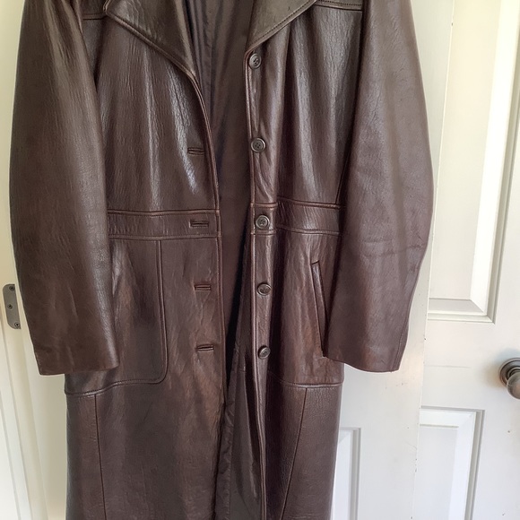 Reilly Olmes  Genuine Leather Brown Womens Coat L - Picture 9 of 14